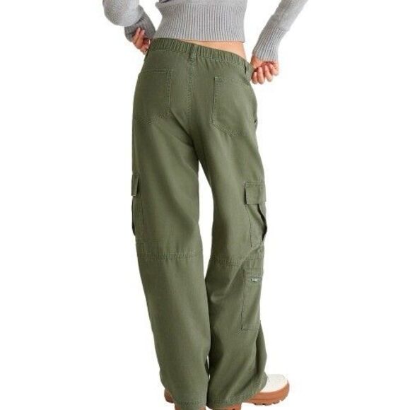 Aeropostale Women's Relaxed Fit Mid Rise Straight Leg Utility Cargo Pant Size M - Picture 9 of 11
